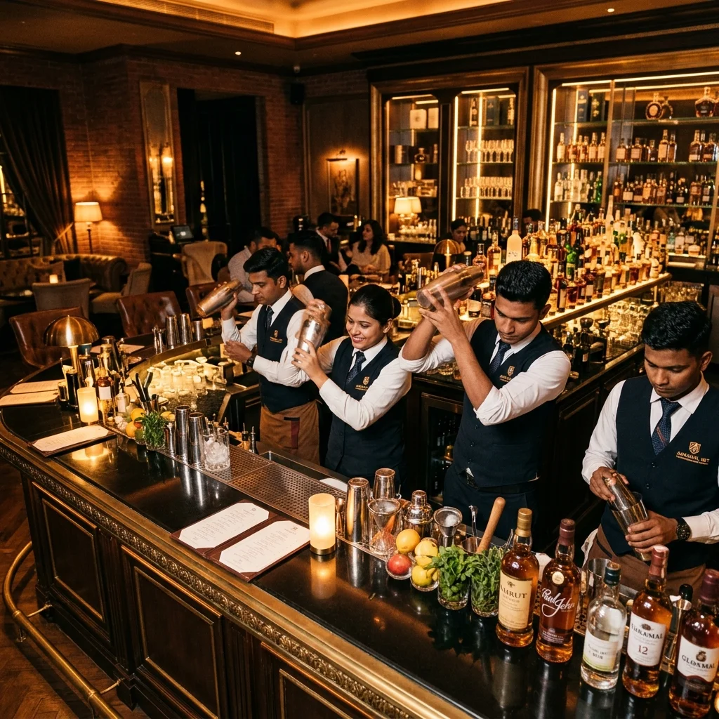 Professional Bartending Practical Training at Annamal IIBT