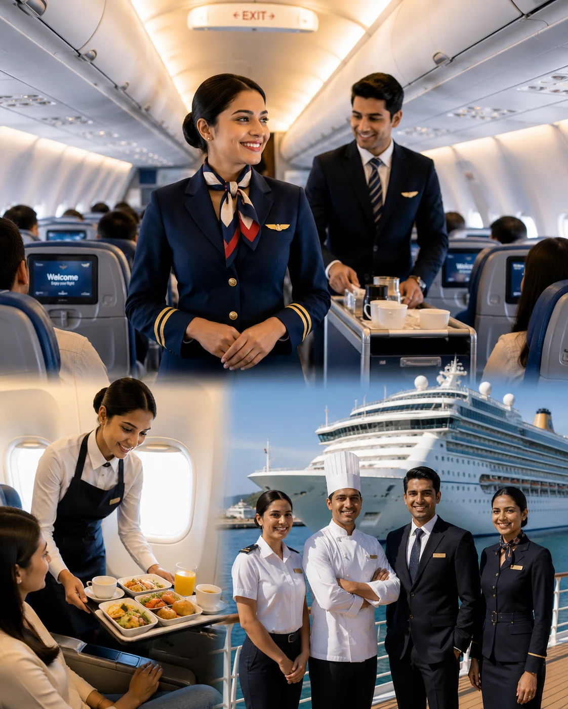 Star hotels, airlines, and luxury cruises placement exposure for Annamal students